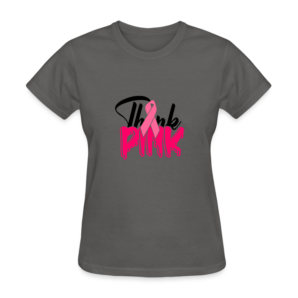 Think Pink Women's T-Shirt - charcoal