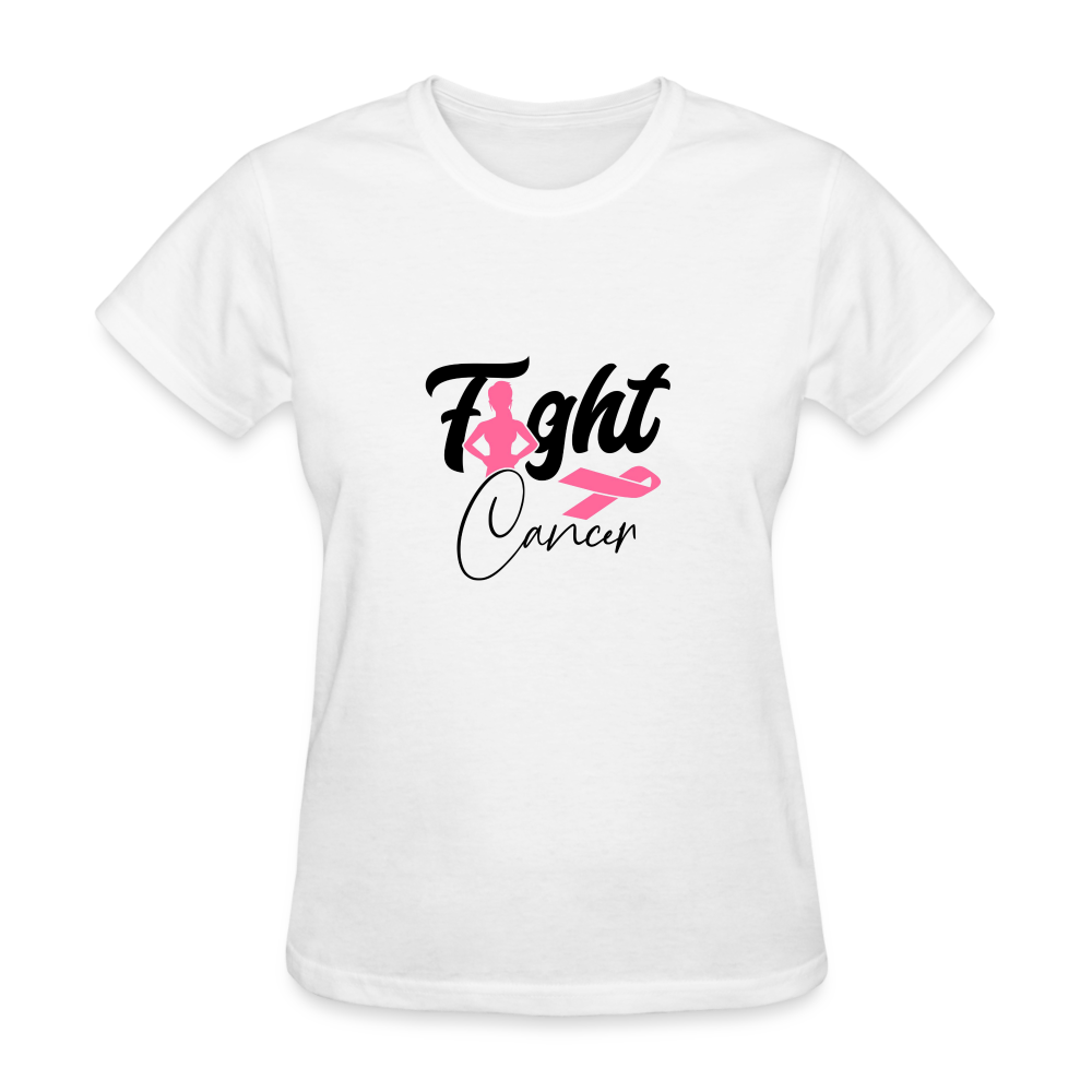 Fight Cancer Women's T-Shirt - white