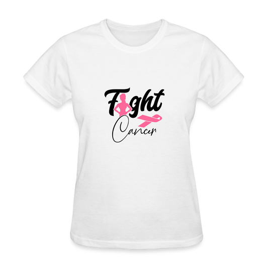 Fight Cancer Women's T-Shirt - white