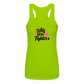 Wife Mom Fighter Women’s Performance Racerback Tank Top - lime