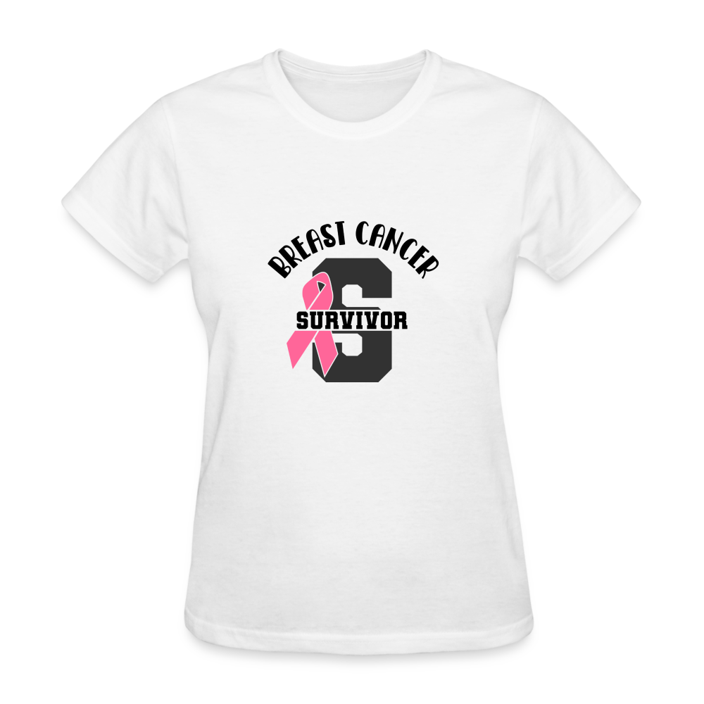 Breast Cancer Survivor Women's T-Shirt - white