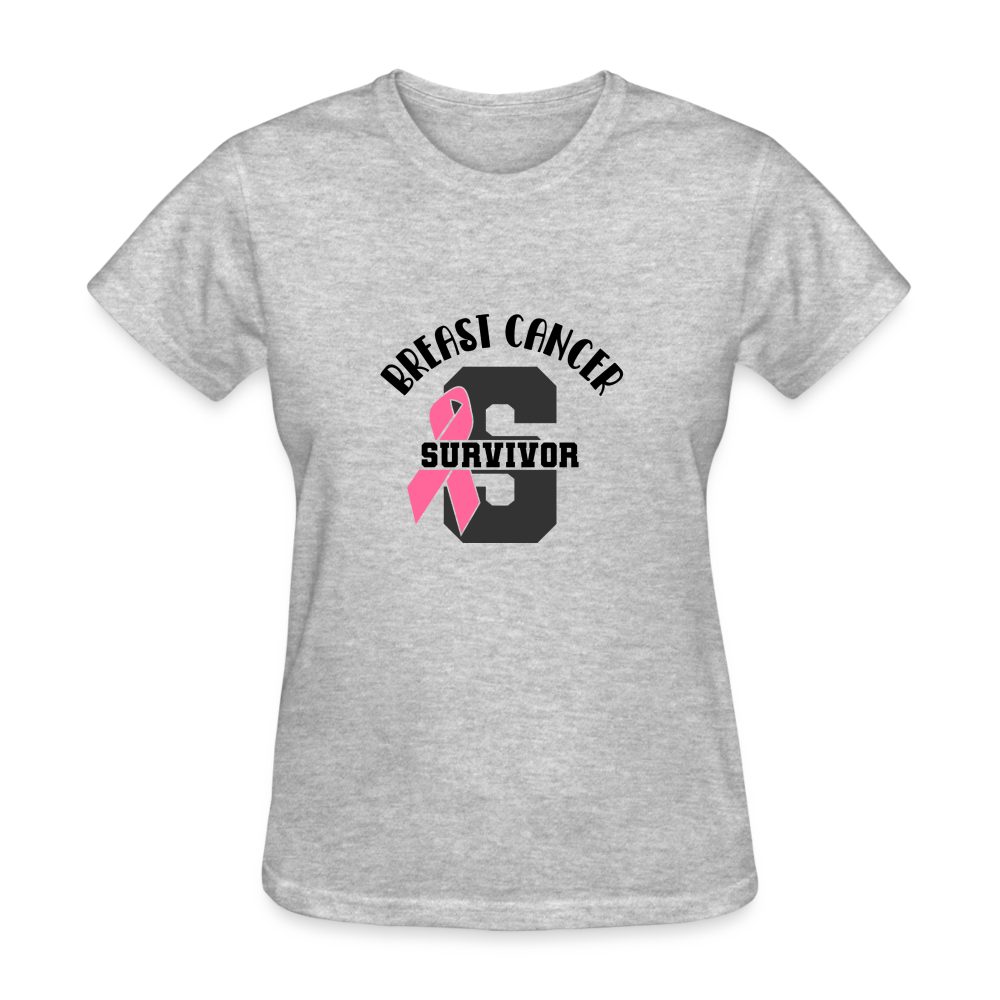 Breast Cancer Survivor Women's T-Shirt - heather gray