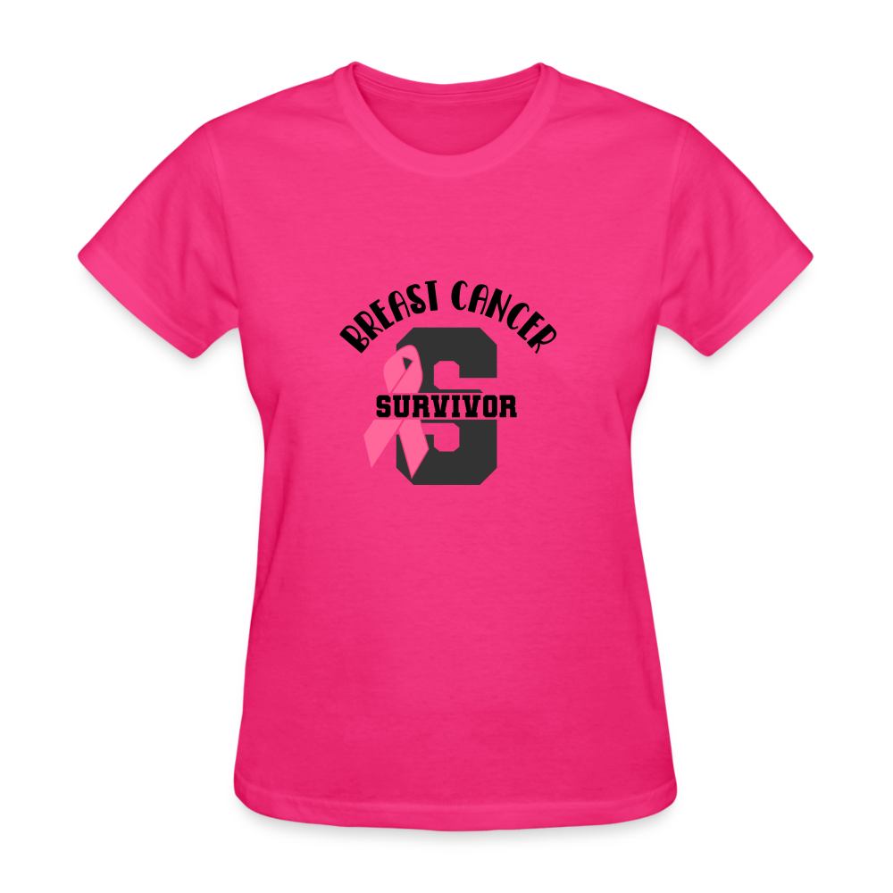 Breast Cancer Survivor Women's T-Shirt - fuchsia