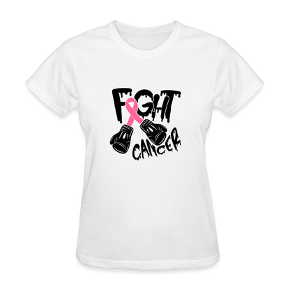 Fight Cancer Women's T-Shirt - white