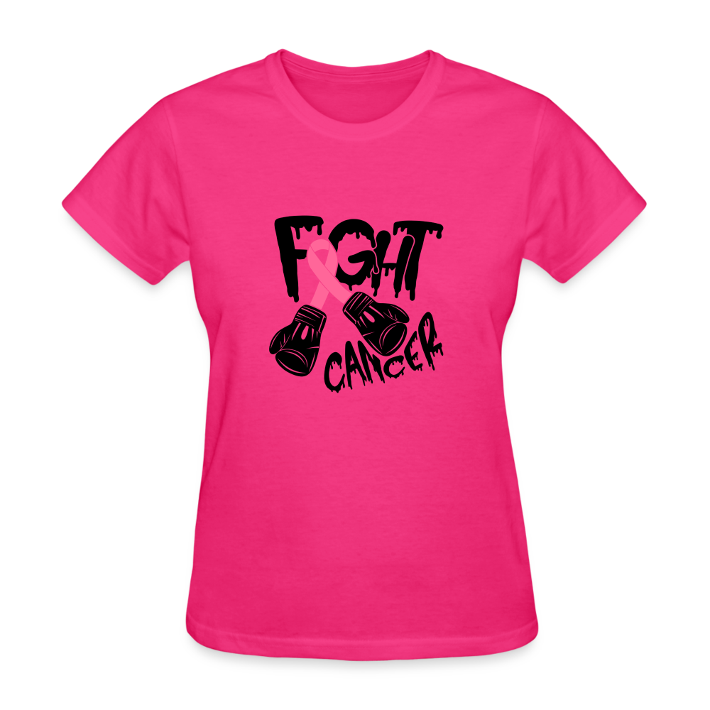 Fight Cancer Women's T-Shirt - fuchsia