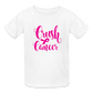 Crush Cancer Kids T-Shirt - white