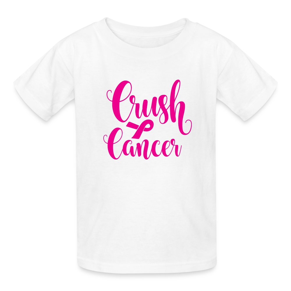 Crush Cancer Kids T-Shirt - white