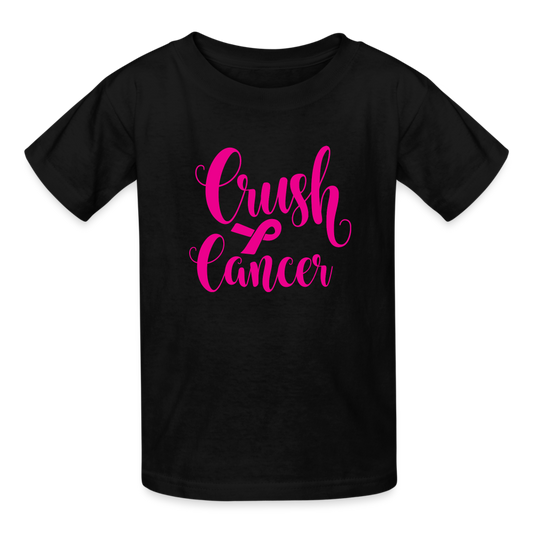 Crush Cancer Kids T-Shirt - black