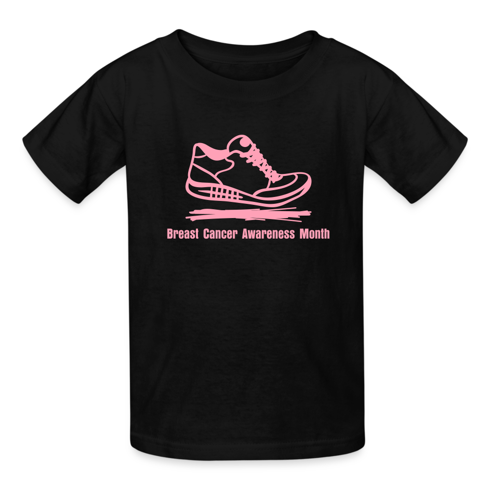 Breast Cancer Awareness Month Kids' T-Shirt - black