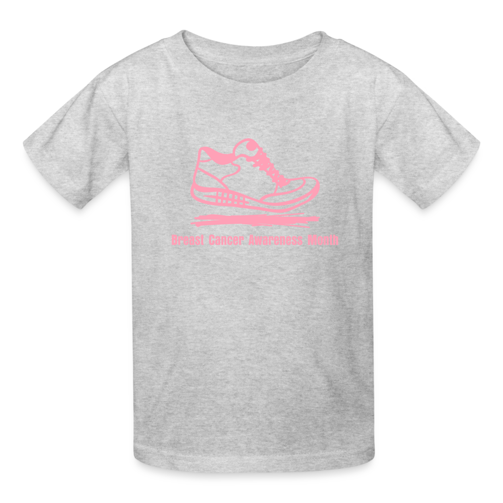 Breast Cancer Awareness Month Kids' T-Shirt - heather gray