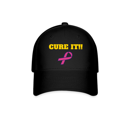 Cure It Baseball Cap - black