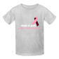 Wear It Pink - Breast Cancer Awareness Kids T-Shirt - heather gray
