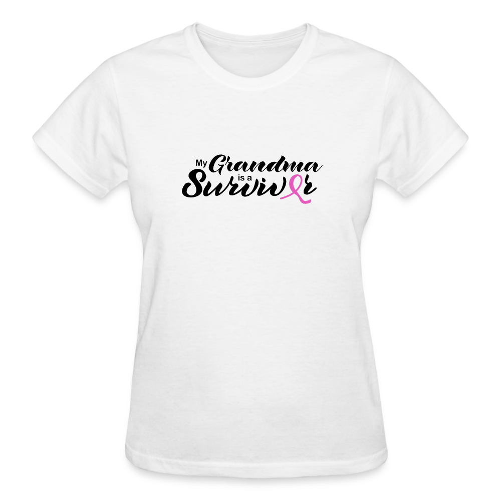 My Grandma is a Survivor Women's T- Shirt - white