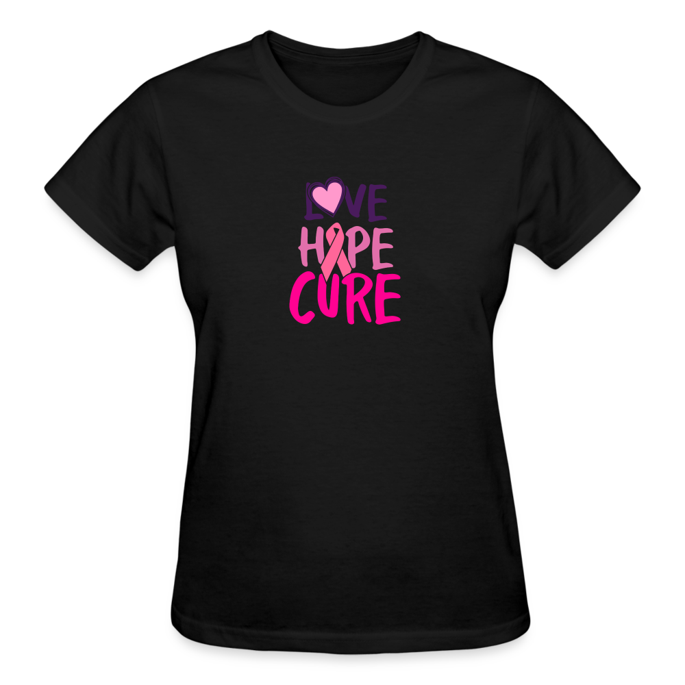 Love Hope Cure Women's T- Shirt - black