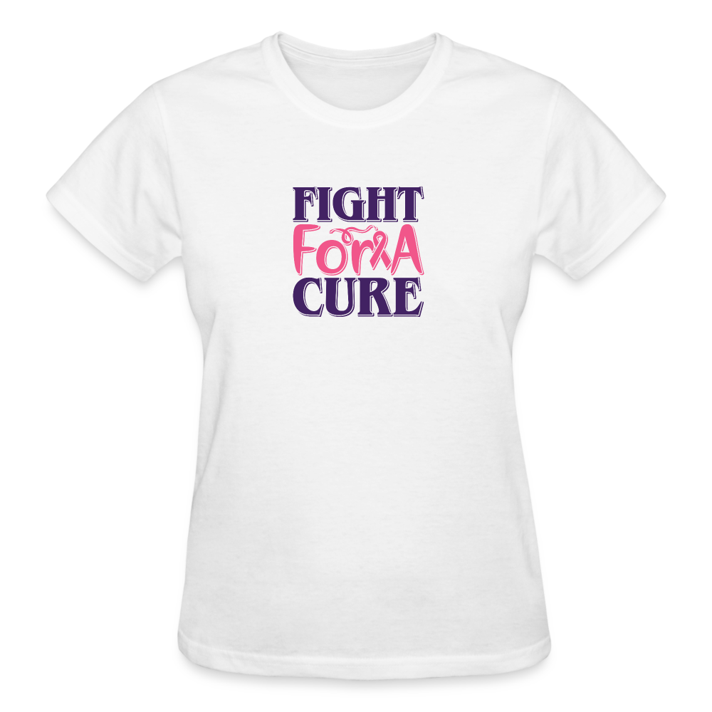 Fight For A Cure Women's  T- Shirt - white