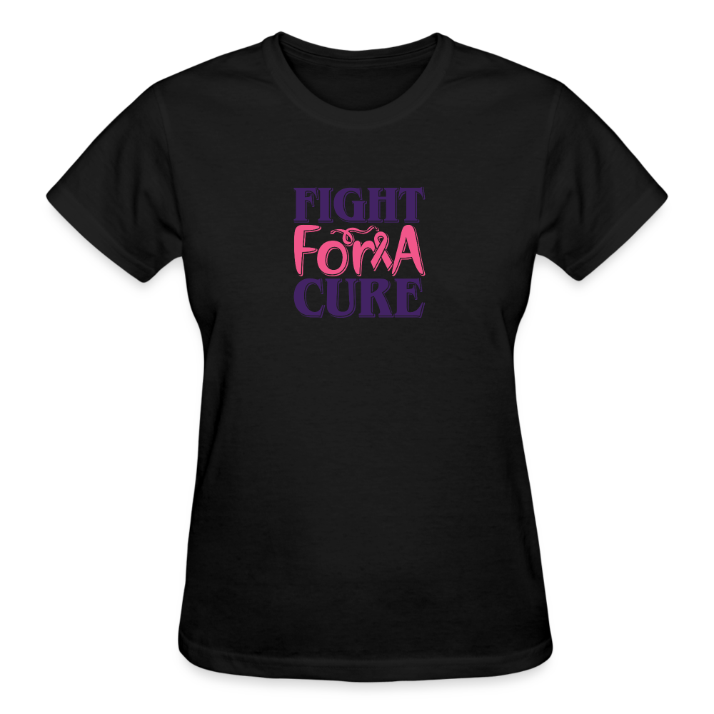 Fight For A Cure Women's  T- Shirt - black