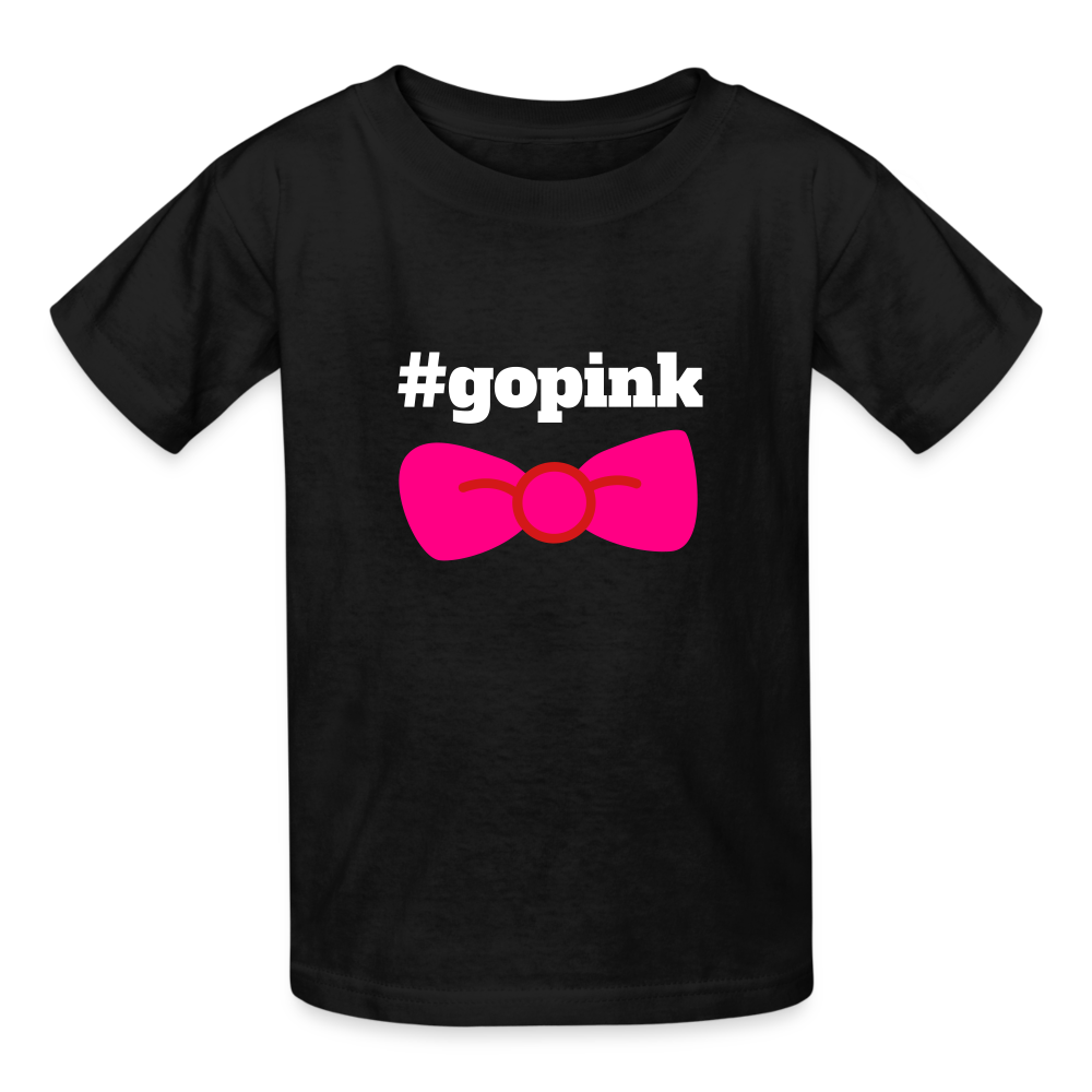 #gopink Kids T-Shirt - black