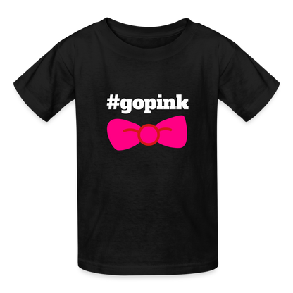 #gopink Kids T-Shirt - black